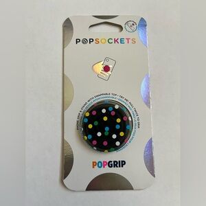 PopSockets Black Disco Polka Dot Phone Grip